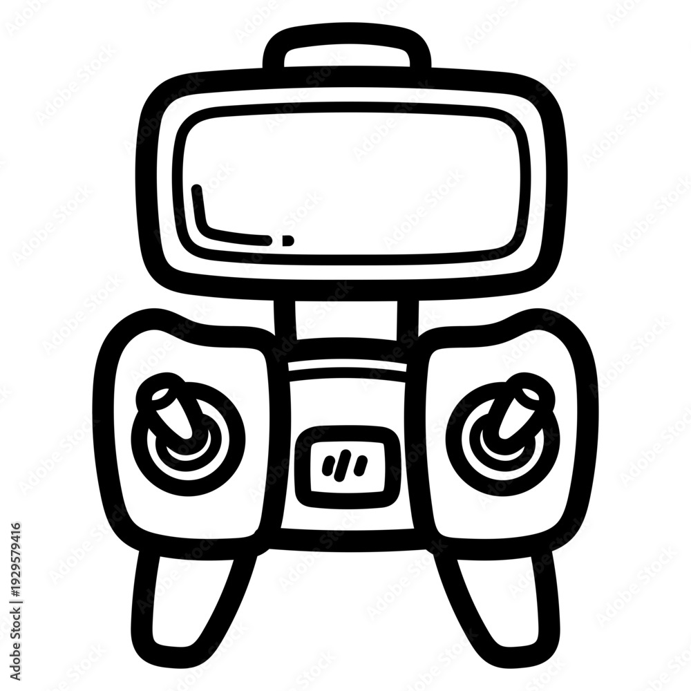 Naklejka premium controller illustration