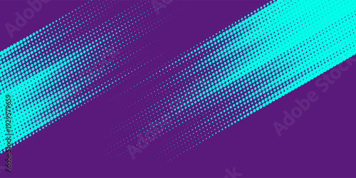 Abstract Sports Background with Blue and Purple Brush Texture and Halftone Effect. Grunge Background for Banner or Poster Design