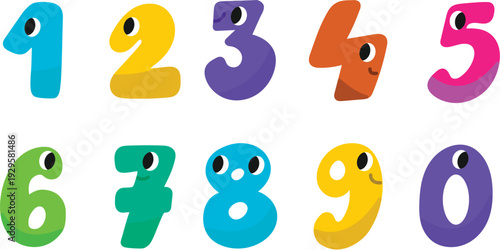 Hand drawn mathematical symbols