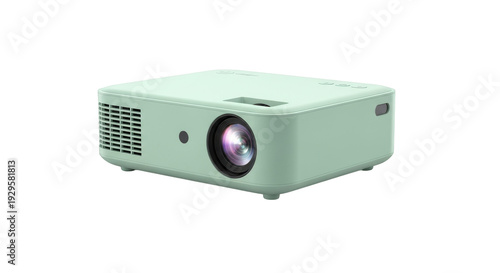 Wallpaper Mural Modern Portable Projector in Mint Green Color. Torontodigital.ca