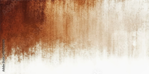 A dark vintage abstract grunge background featuring aged wood texture and a rough rusty surface with dirty paint on an antique brown concrete wall
