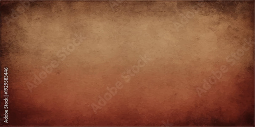 A blank vintage parchment with a rough grunge texture provides an aged brown antique paper background for a retro design
