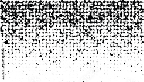 Abstract monochrome radial halftone pattern with dynamic light burst. Modern graphic element. Transparent Background, PNG. Ideal for digital art, web backgrounds, and creative projects