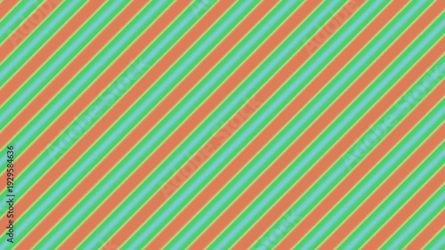 Diagonal Stripes Pattern Background in Orange and Teal.