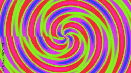 Hypnotic Swirl Psychedelic Abstract Background Motion.