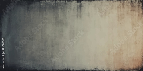 A dark aged concrete wall with a rough vintage texture and dirty gray paint creates an abstract grunge backdrop with blank copy space for an antique design