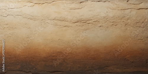 Aged vintage brown paper and old grunge wall texture with a rough dark wooden pattern on a blank dirty surface for a textured material design background