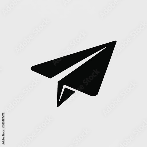 paper plane send icon flat message symbol