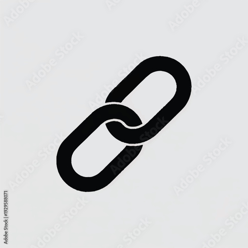 chain link icon flat connection symbol vector