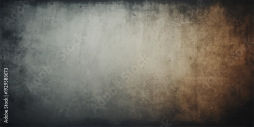 A dark vintage wallpaper featuring a rough grunge metal texture on an old dirty concrete wall surface with a gray aged pattern and black antique material backdrop