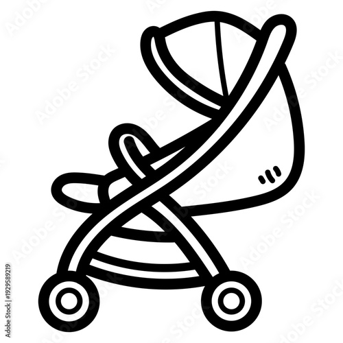baby stroller illustration
