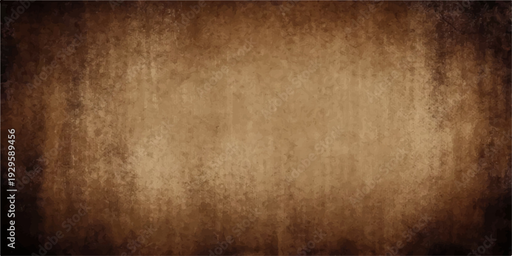 Obraz premium Worn vintage grunge dark wood background with an aged parchment paper frame texture creating a blank antique retro backdrop on a rough brown surface design