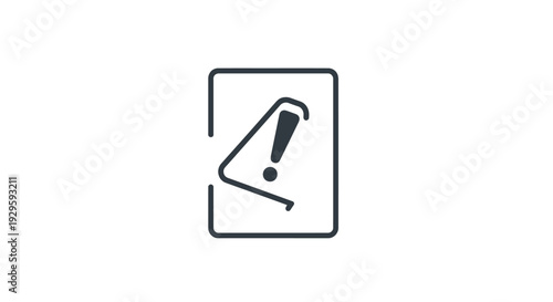 Exclamation Mark Warning Sign Icon.