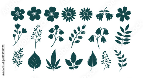 Professional Baseball Players Vector Silhouettes Collection Performing Diverse Dynamic Game Actions