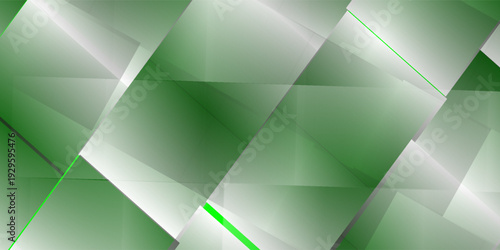 Minimal geometric white light background gren trend abstract design