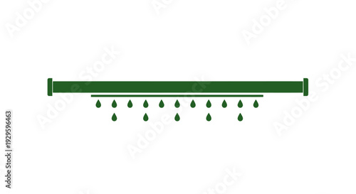 Green Earring Display Rack with Hooks.