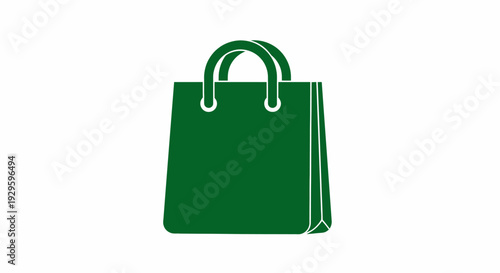 Green Handbag Illustration Simple Design Element.