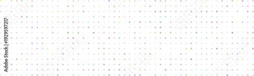 Minimalist light pastel colored small dots scattered across a clean white background for a subtle and airy abstract texture