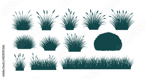 Elegant Blue Floral Vector Design with Poppies Bellflowers Ribbons Botanical Illustration