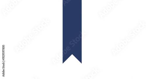 Navy Blue Ribbon Banner Strip.