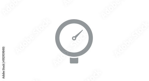 Pressure gauge dial with indicator.