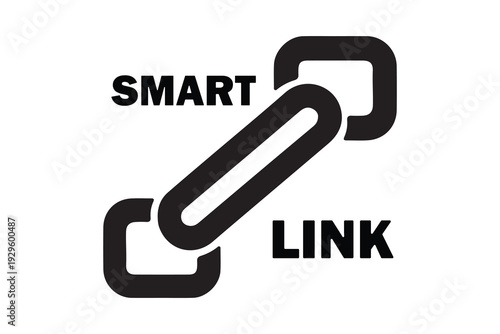 mart link connectivity icon for digital networking and web redirection