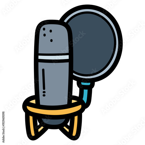 studio microphone illustration