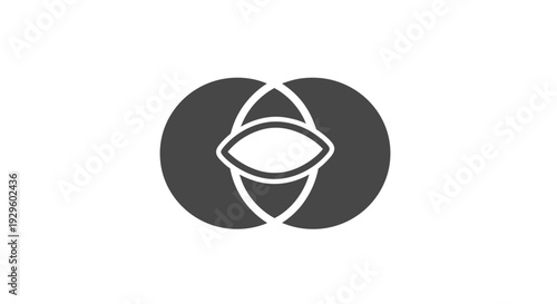 Simple Eye Logo Design Icon Graphic.