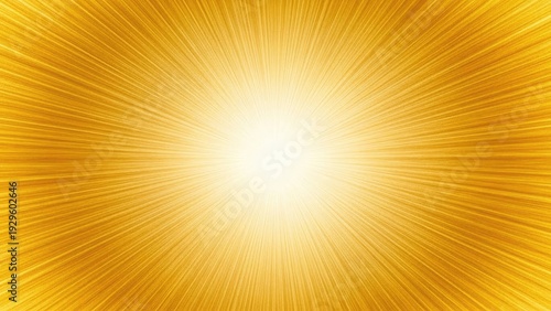 A bright and vibrant golden light shining with intense energy