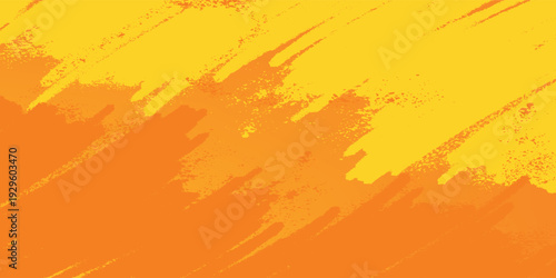 Abstract grunge orange wavy background. Fluid shapes composition. Eps10 vector