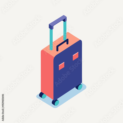 3d render of a suitcase