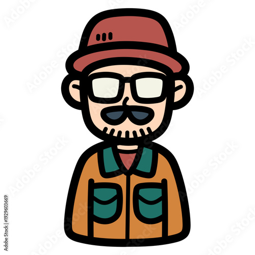 hipster illustration