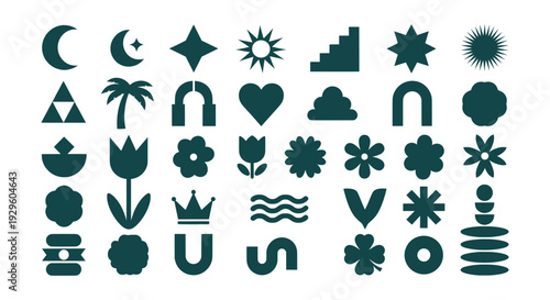 Vintage Classic Royal Crowns Laurel Wreaths Ornate Flourishes Decorative Vector Elements Set