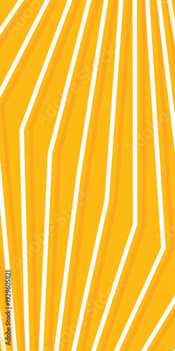 Wallpaper Mural Background stripe line white on yellow color. Perspective fold line pattern Torontodigital.ca