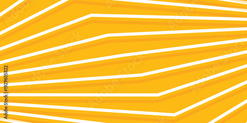 Wallpaper Mural Background stripe line white on yellow color. Perspective fold line pattern Torontodigital.ca