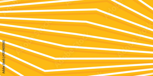 Wallpaper Mural Background stripe line white on yellow color. Perspective fold line pattern Torontodigital.ca