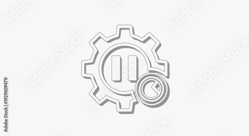 Gear icon with cogwheel symbol.