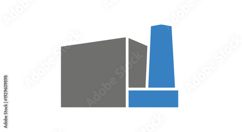 Industrial factory smokestack pipe chimney.