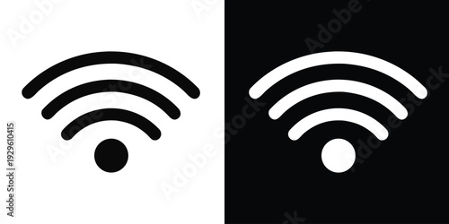 Wireless and wifi icon, internet icon symbol. vector illustration