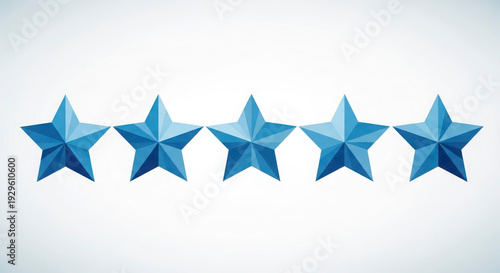 a row of blue stars on a white background with a vignette effect blue stars star rating five stars r