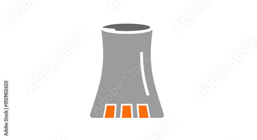 Industrial Nuclear Reactor Cooling Tower.