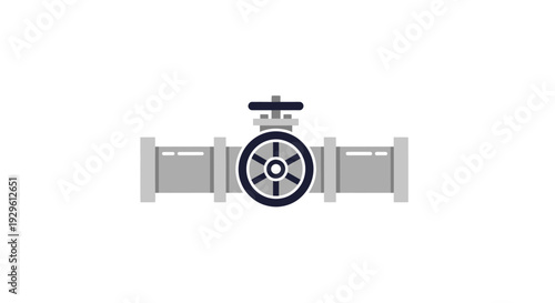 Industrial valve mechanism close up.