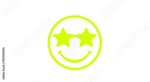 Smiling face with star eyes icon.