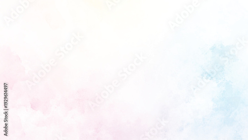 Colorful rough watercolor painted wall at tilted angle