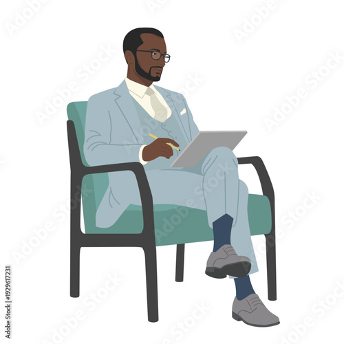 African American psychologist consulting, giving therapy session