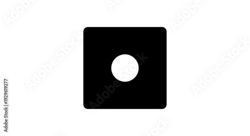 Black Square with White Circle.