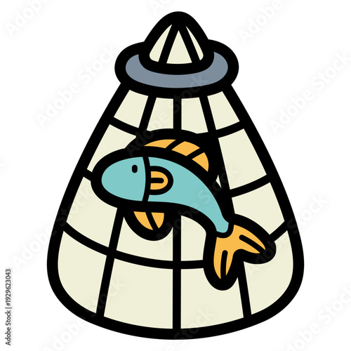 fishing net illustration