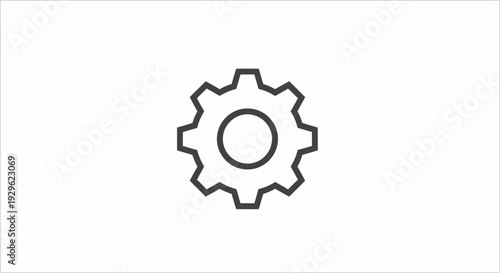 Gear Icon Symbol Technology Design.
