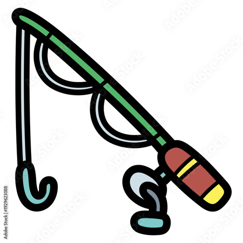 fishing rod illustration