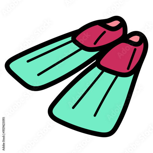flippers illustration